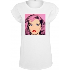 Debbie Harry (Andy Warhol Influenced) Womens Extended Shoulder T-Shirt