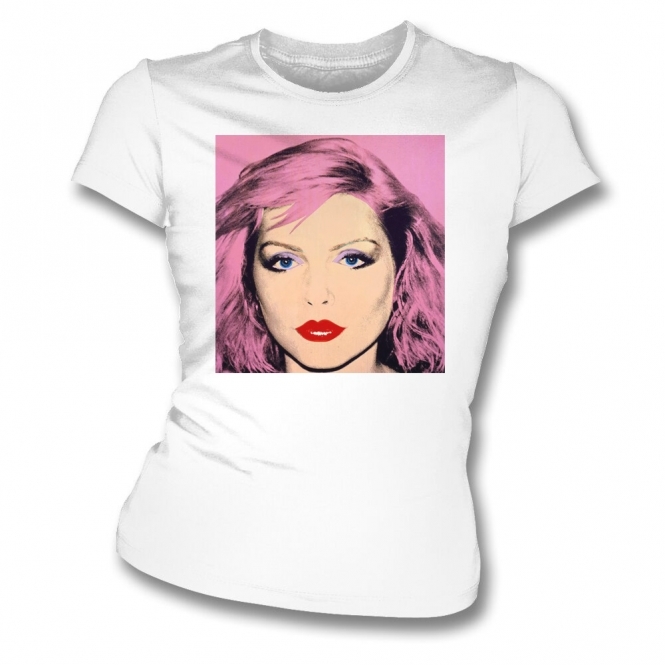 Debbie Harry (Andy Warhol Influenced) Womens Slim Fit T-Shirt