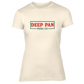 Deep Pan Pizza Co (Retro Logo) Womens Slim Fit T-Shirt