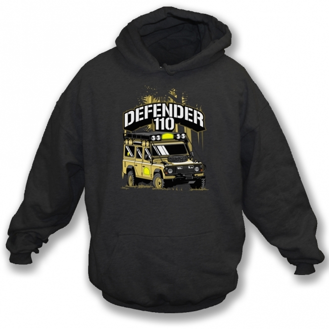 Defender 110 (Yellow Land Rover) Hooded Sweatshirt