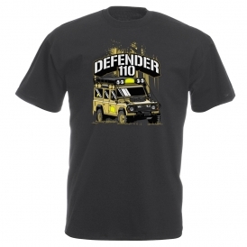 Defender 110 (Yellow Land Rover) Vintage Wash T-Shirt