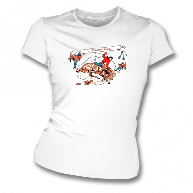Denver Colo (As Worn By Johnny Ramone, Ramones) Organic Womens Slim Fit T-Shirt