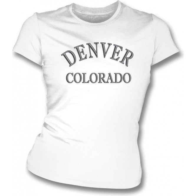 Denver, Colorado (as worn by Dee Dee Ramone) Womens slimfit t-shirt