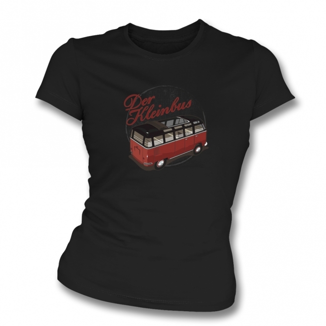 Der Kleinbus Black Womens Slim Fit T-Shirt