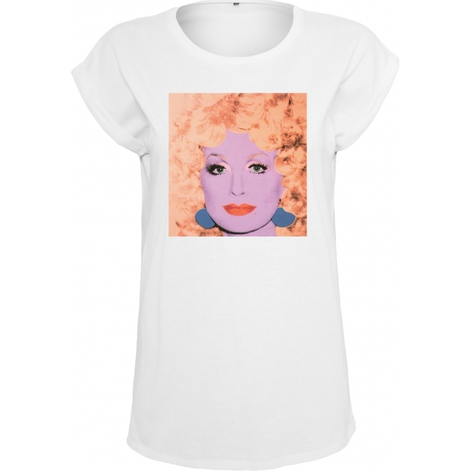 Dolly Parton (Andy Warhol Influenced) Womens Extended Shoulder T-Shirt