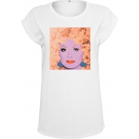 Dolly Parton (Andy Warhol Influenced) Womens Extended Shoulder T-Shirt