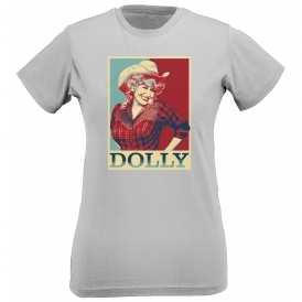 Dolly Parton - Hope Poster Womens Slim Fit T-Shirt