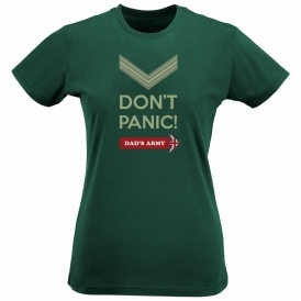 Don't Panic (Dad's Army) Organic Womens Slim Fit T-Shirt