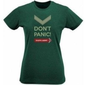 Don't Panic (Dad's Army) Womens Slim Fit T-Shirt