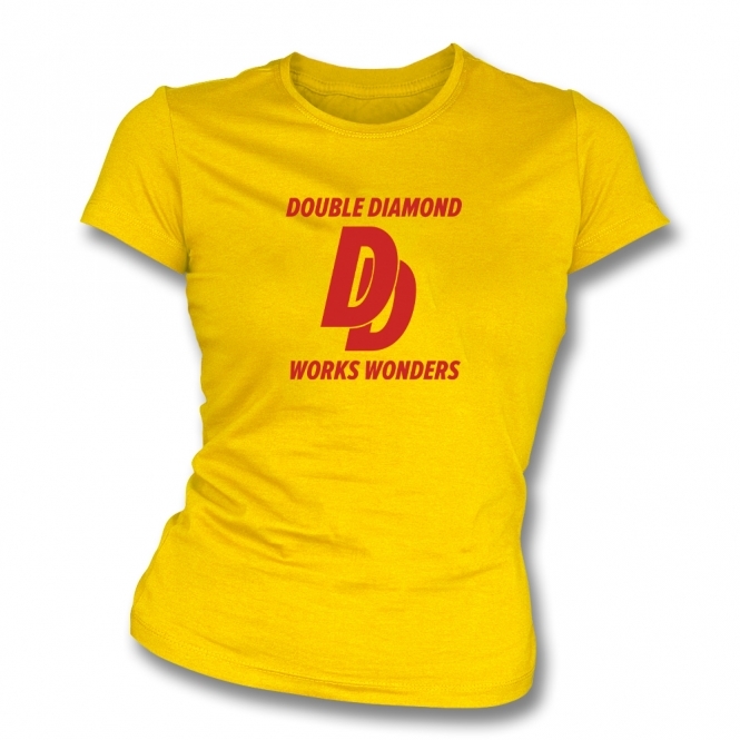 Double Diamond Works Wonders Womens Slim Fit T-Shirt