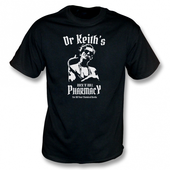 Dr. Keith's Rock N' Roll Pharmacy (Rolling Stones Influenced) T-Shirt
