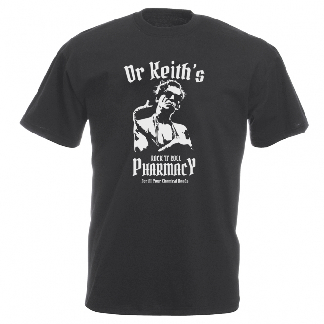 Dr. Keith's Rock N' Roll Pharmacy (Rolling Stones Influenced) Vintage Wash T-Shirt