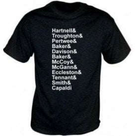 Dr Who Names T-Shirt