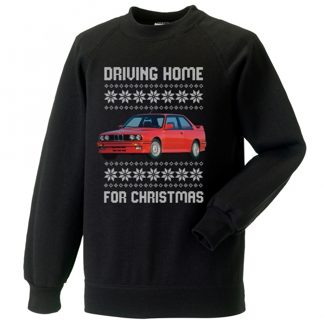 Driving Home For Christmas (BMW E30 M3) Kids Christmas Jumper