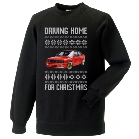 Driving Home For Christmas (BMW M3 1990) Kids Christmas Jumper