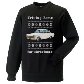Driving Home For Christmas (Ford Cortina MK1) Kids Christmas Jumper