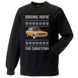 Driving Home For Christmas (Ford Escort MK1) Kids Christmas Jumper