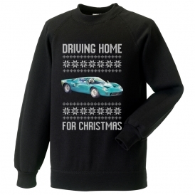 Driving Home For Christmas (Ford GT40) Kids Christmas Jumper