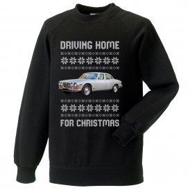 Driving Home For Christmas (Jaguar XJ6 Sovereign) Christmas Jumper