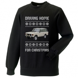 Driving Home For Christmas (Range Rover MK1) Kids Christmas Jumper