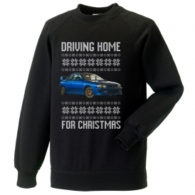 Driving Home For Christmas (Subaru Impreza) Kids Christmas Jumper