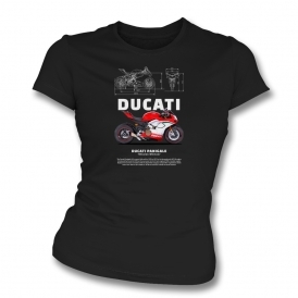 Ducati Panigale Organic Womens Slim Fit T-Shirt