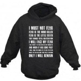 Dune 'Fear Is The Mind Killer' Movie Slogan Hooded Sweatshirt