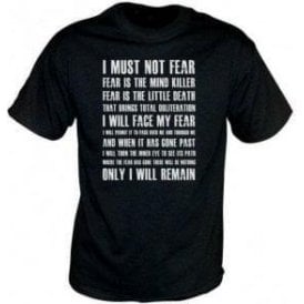Dune 'Fear Is The Mind Killer' Movie Slogan T-Shirt