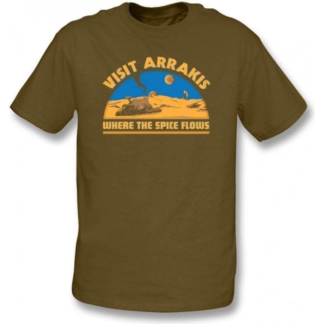 Dune Visit Arrakis 'Where the Spice Flows' T-Shirt