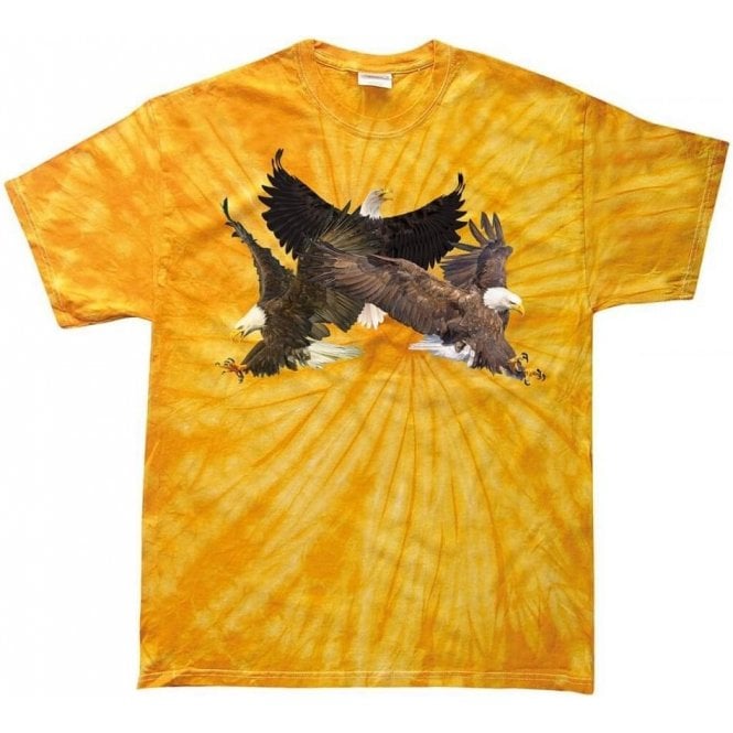 Eagle Collage Tie Dye T-Shirt