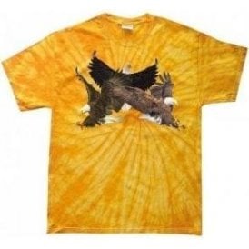 Eagle Collage Tie Dye T-Shirt