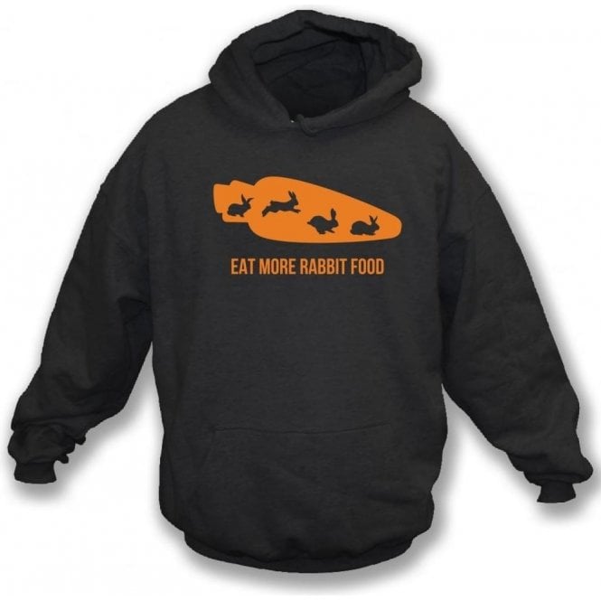 Eat More Rabbit Food Kids Hooded Sweatshirt
