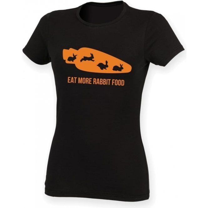Eat More Rabbit Food Womens Slim Fit T-Shirt