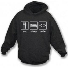 Eat Sleep Code Kids Hooded Sweatshirt