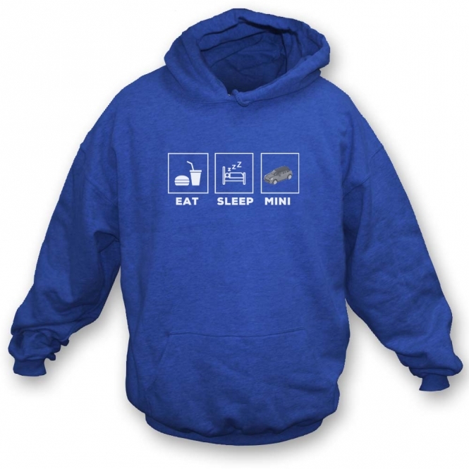 Eat, Sleep, Mini Kids Hooded Sweatshirt