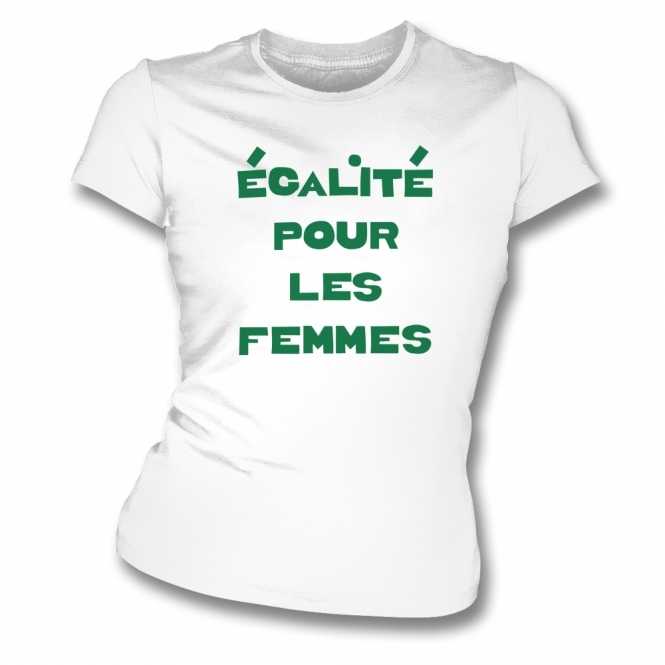 Egalite Pour Les Femmes (As Worn By Martin Gore, Depeche Mode) Organic Womens Slim Fit T-Shirt