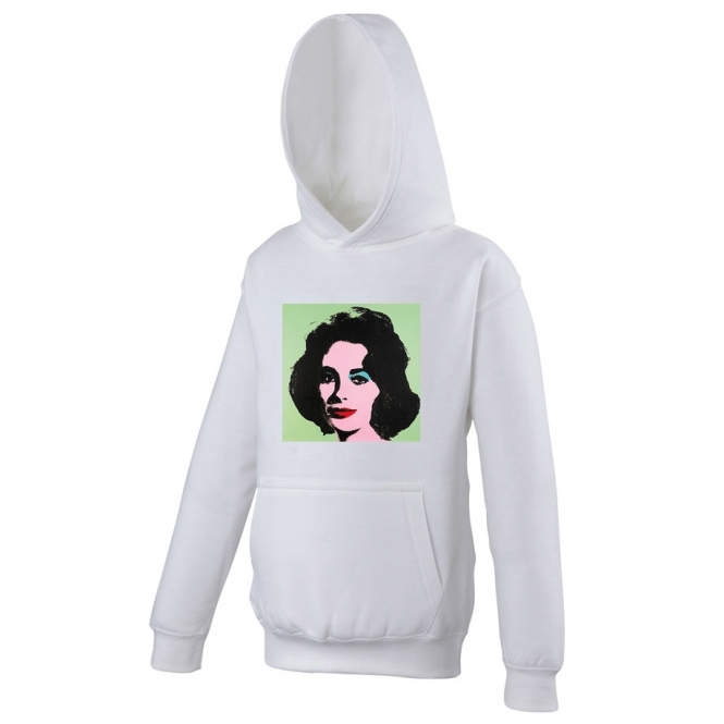 Elizabeth Taylor (Andy Warhol Influenced) Hooded Sweatshirt
