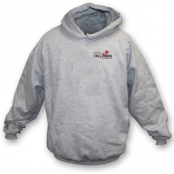 English Rose (The Jam Influenced) Embroidered Left Breast Logo Hooded Sweatshirt