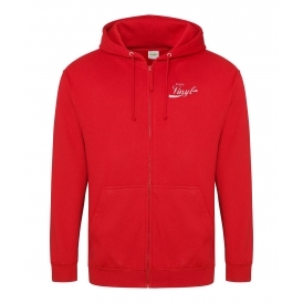 Enjoy Vinyl Embroidered Left Breast Logo Zip Hooded Sweatshirt