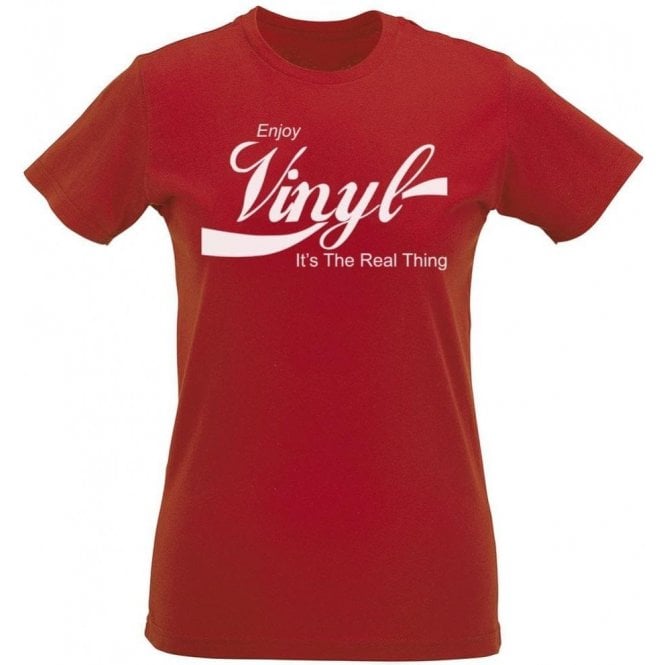Enjoy Vinyl Womens Slim Fit T-Shirt