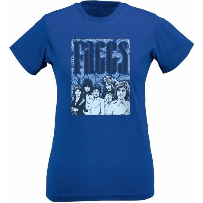 Faces 70's Collage Womens Slim Fit T-Shirt