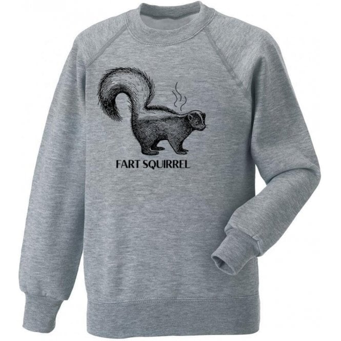 Fart Squirrel Kids Sweatshirt