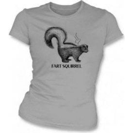 Fart Squirrel Womens Slim Fit T-Shirt