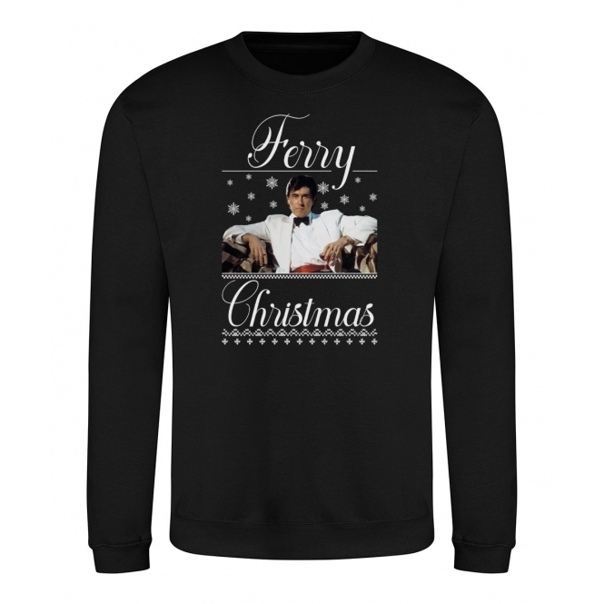 Ferry Christmas (Bryan Ferry - Roxy Music Influenced) Kids Ugly Christmas Sweatshirt