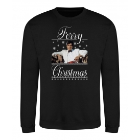 Ferry Christmas (Bryan Ferry - Roxy Music Influenced) Ugly Christmas Sweatshirt