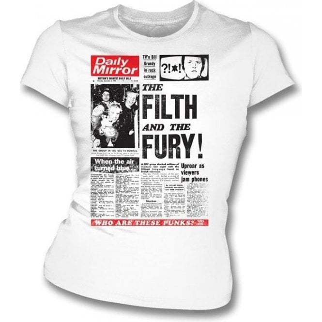 Filth and Fury Punk Girl's Slim-Fit T-shirt