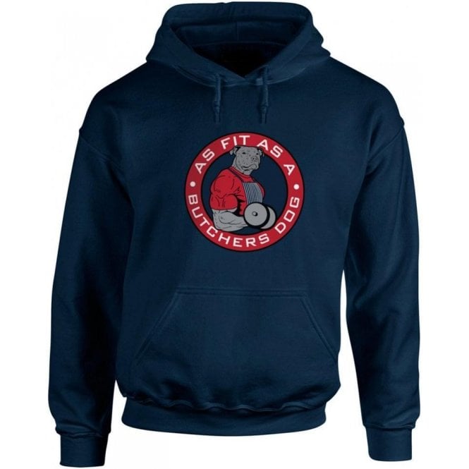 Fit As A Butcher's Dog Kids Hooded Sweatshirt