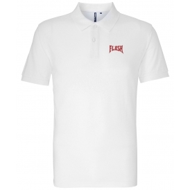 Flash (As Worn By Freddie Mercury, Queen) Embroidered Left Breast Logo Polo Shirt