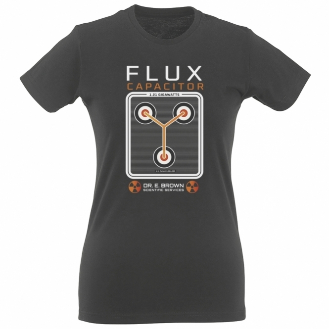 Flux Capacitor (Back To The Future Infuenced) Organic Womens Slim Fit T-Shirt