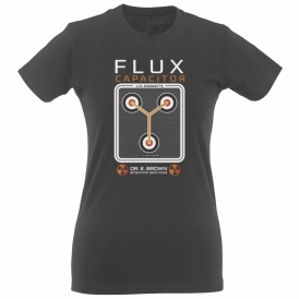 Flux Capacitor (Back To The Future Infuenced) Organic Womens Slim Fit T-Shirt